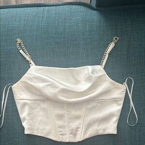 The Vintage Shop White Camisole with Chain Straps